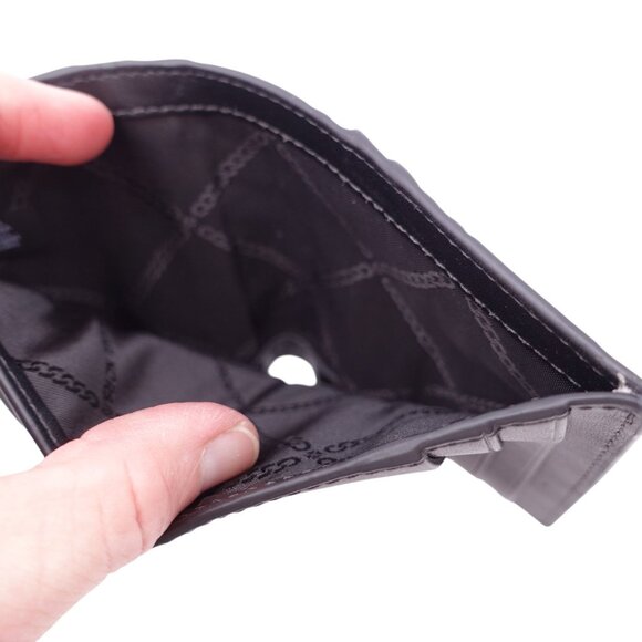 NWOT Michael Kors Malone Debossed Logo Duo Fold Wallet Gray Card Slot Pockets - Picture 6 of 10